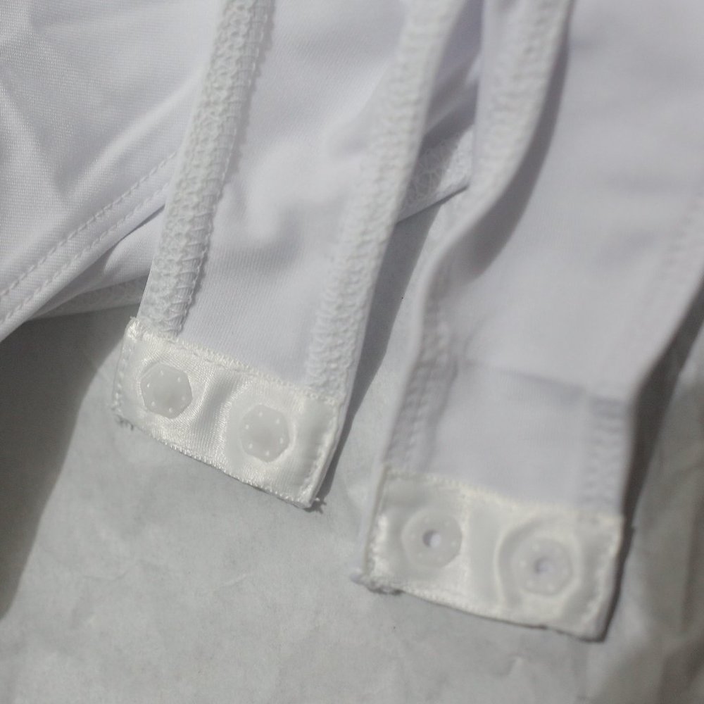 NWT Lace Stretchy White Zara Bodysuit. - Picture 5 of 9